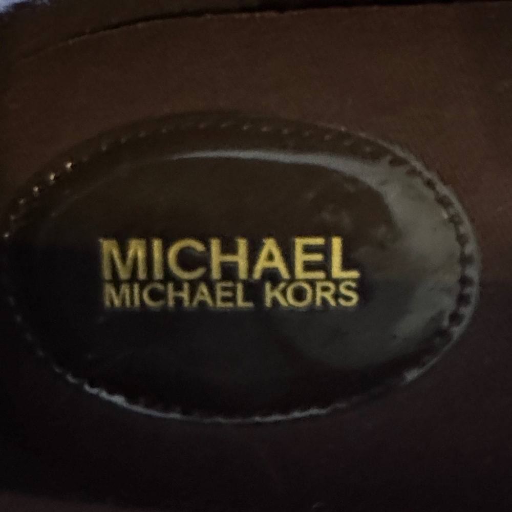 Michael Kors Brown withTan MK Patterned Slip-On Loafers Size 11m womens - Picture 6 of 6
